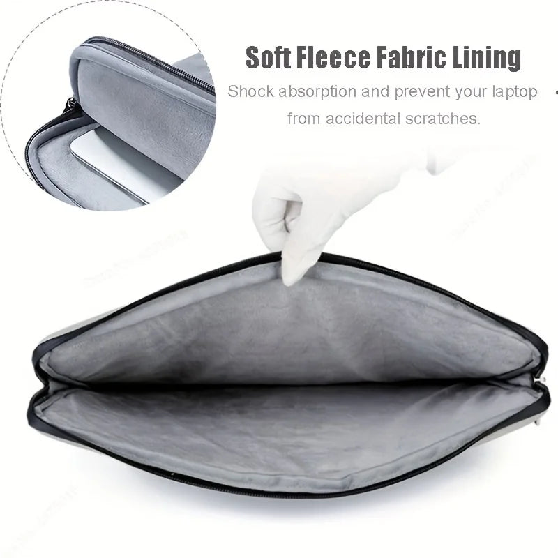 Laptop Sleeve Case 11, 13, 14, 15.6 Inch, PU Leather Slim Protective Pouch Bag for Laptops and Tablets
