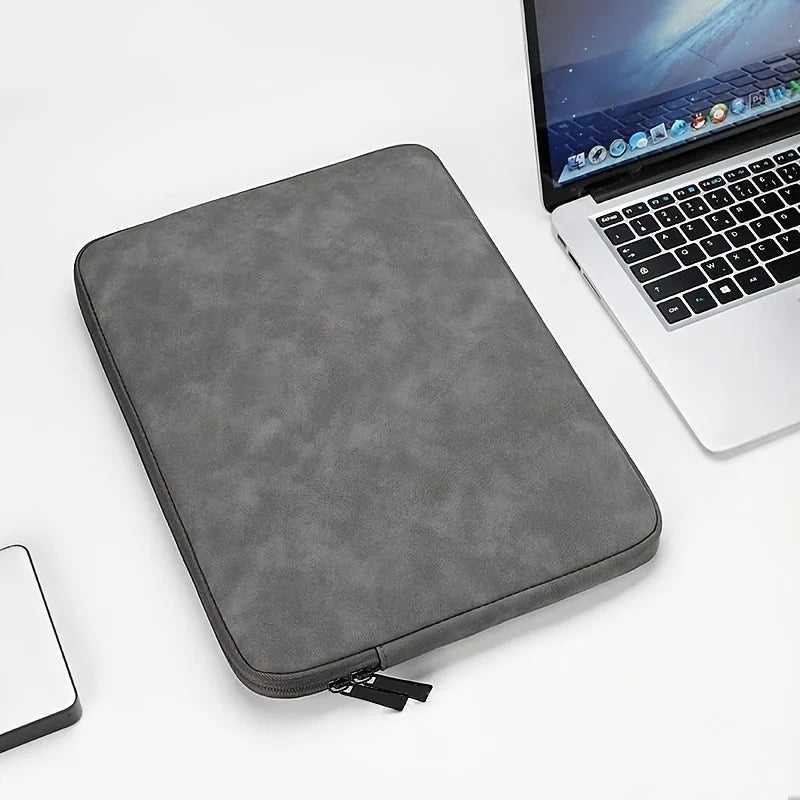 Laptop Sleeve Case 11, 13, 14, 15.6 Inch, PU Leather Slim Protective Pouch Bag for Laptops and Tablets