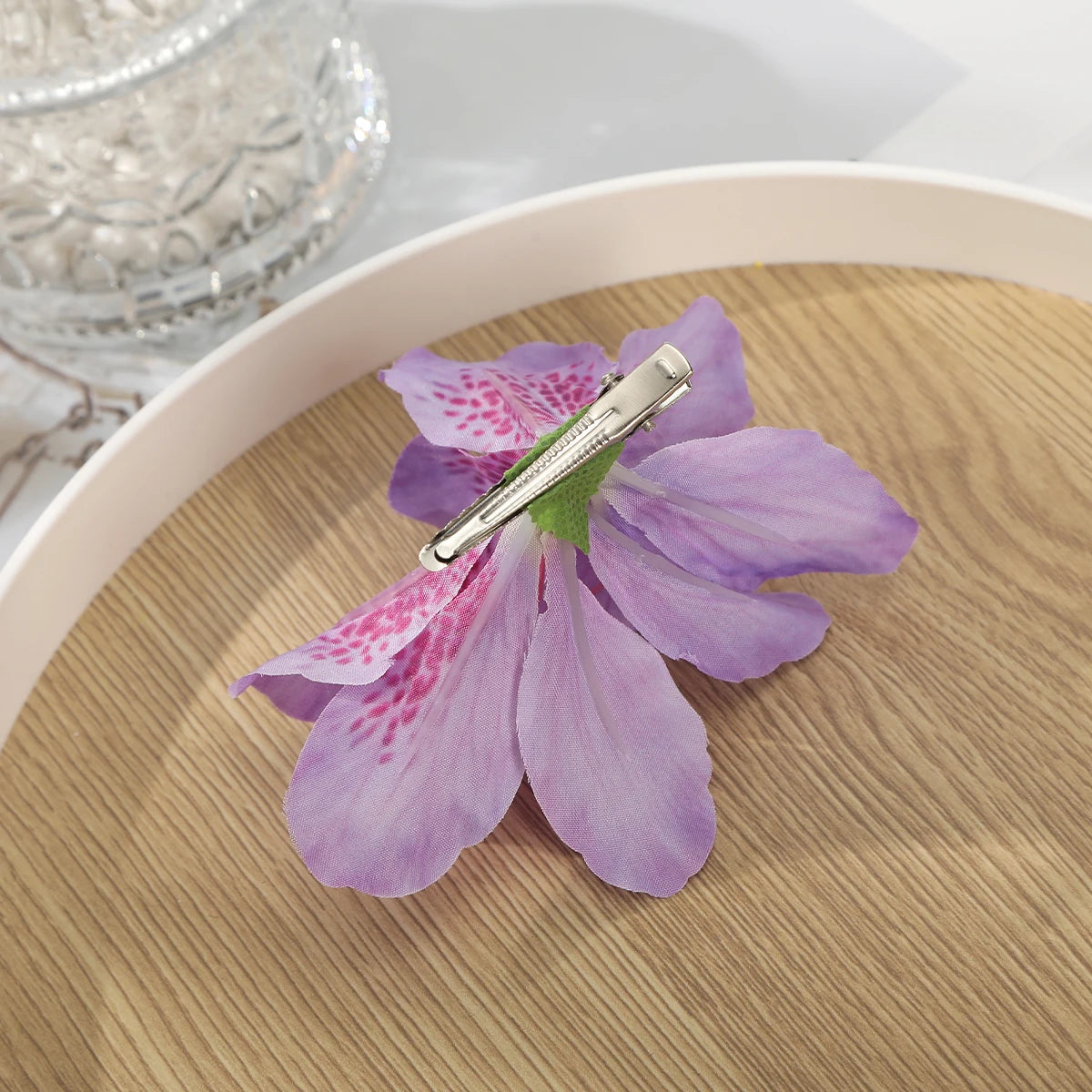 Flower Hair Clips for Women, Fabric Floral Barrettes for Weddings, Beach and Everyday Hairstyles