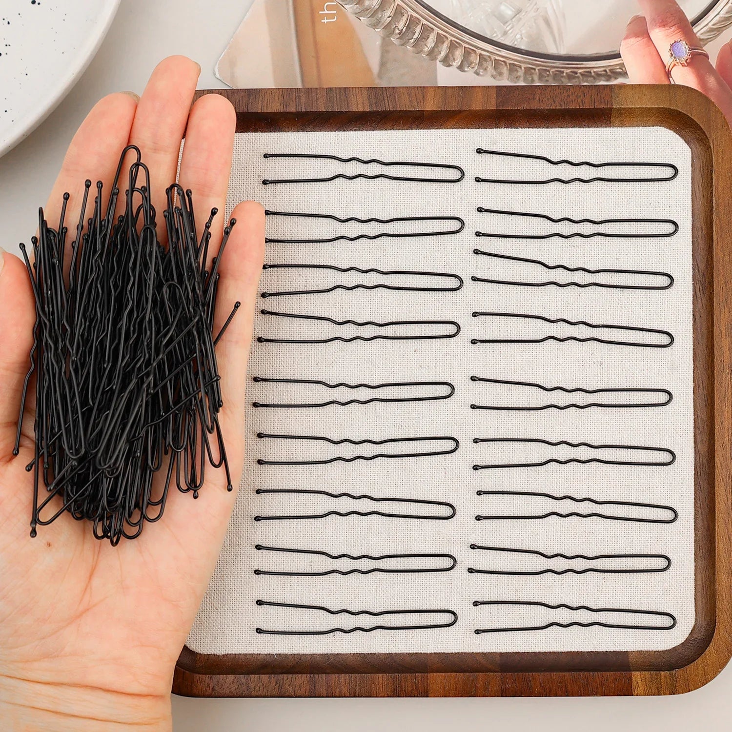 U Shaped Hair Pins Bulk Pack, 5 6 7 cm Metal Bobby Pins for Buns and Updos, 200 or 500 Pieces