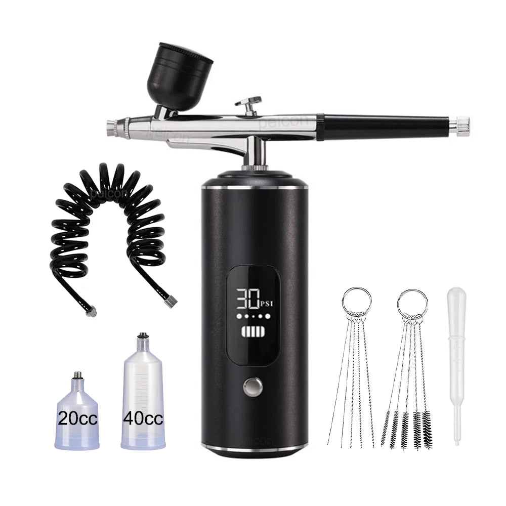 Portable Airbrush Kit with Compressor