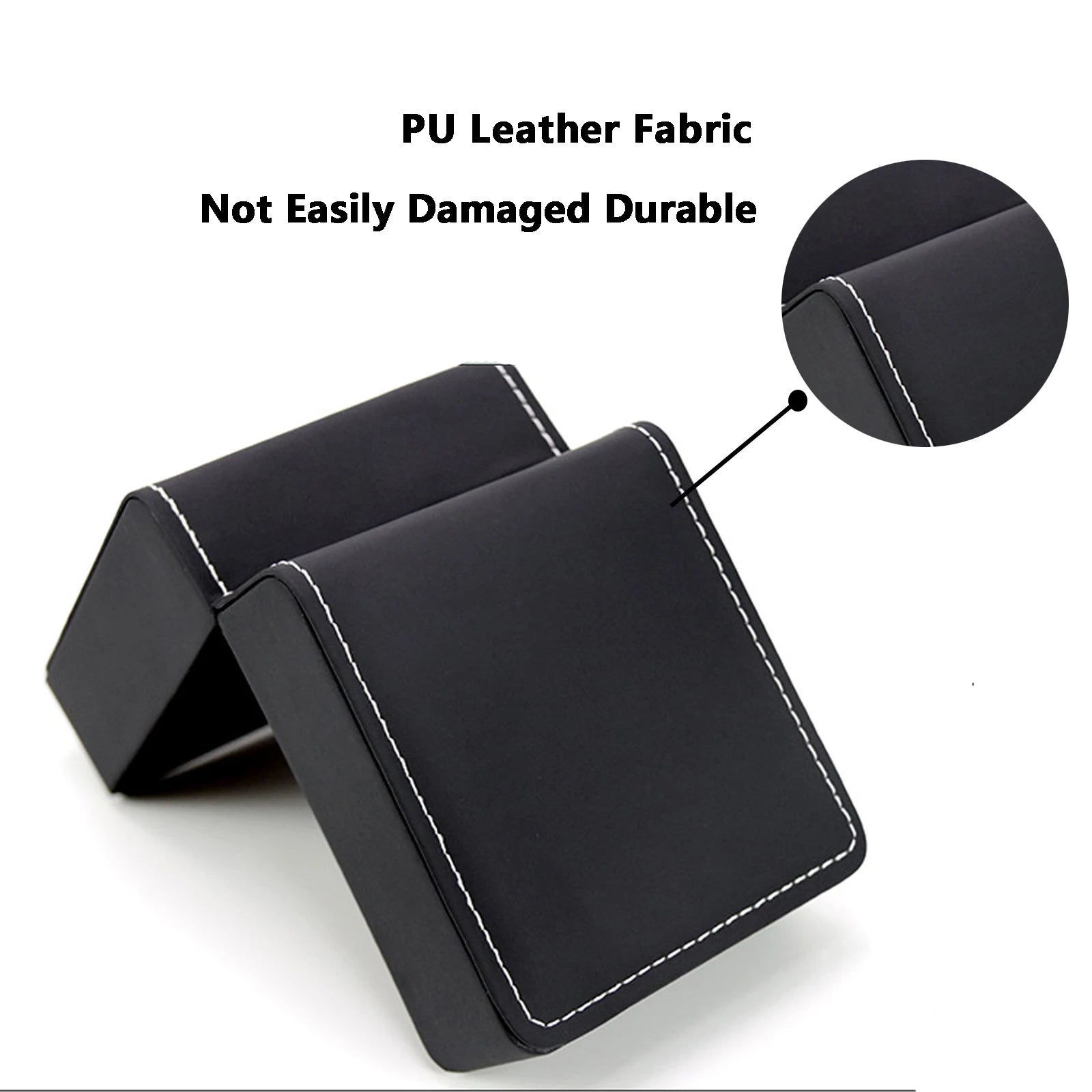 Watch Box with Pillow, PU Leather Single Watch Display Case and 6 or 12 Slot Organizer for Men