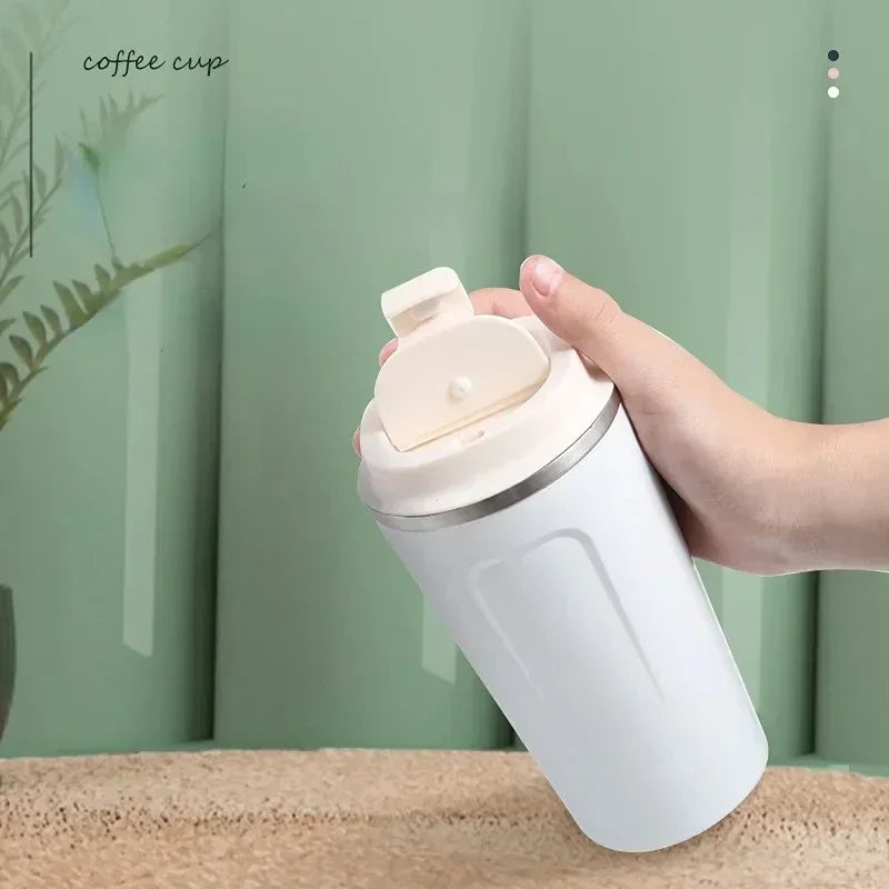 Insulated Travel Coffee Mug (Leak-Proof)