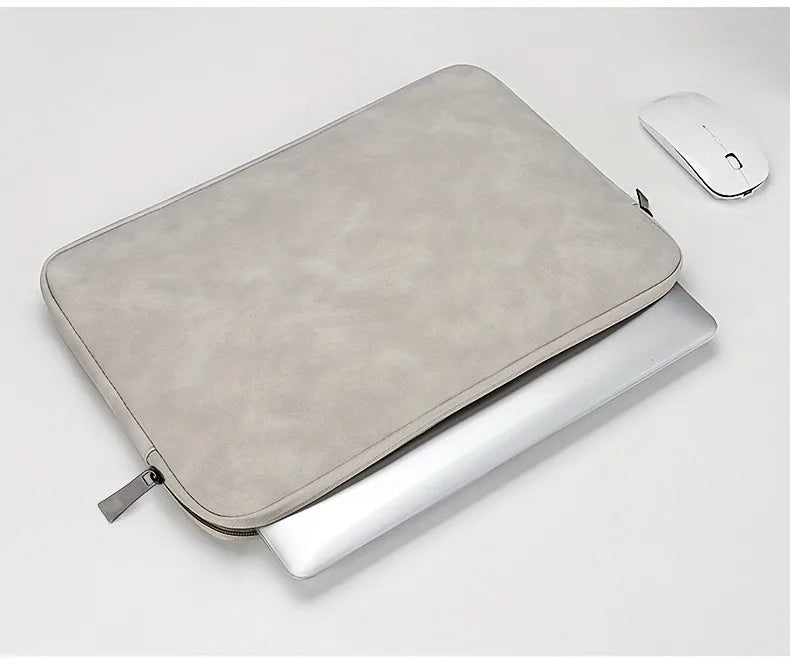 Laptop Sleeve Case 11, 13, 14, 15.6 Inch, PU Leather Slim Protective Pouch Bag for Laptops and Tablets