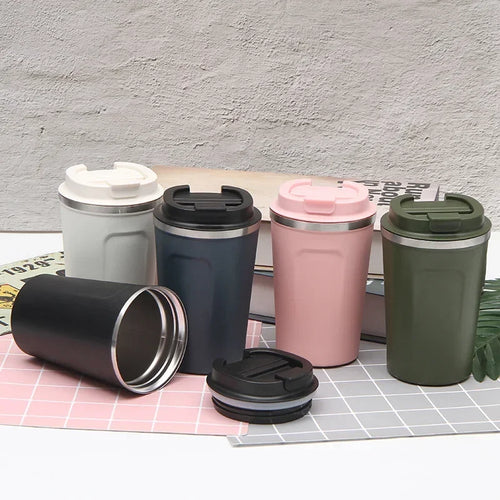 Insulated Travel Coffee Mug (Leak-Proof)