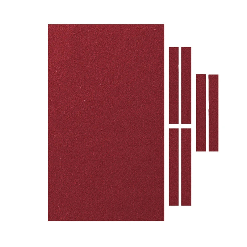 Billiard Table Cloth for 7, 8 and 9 Ft Pool Tables, Nylon Blend Felt Replacement Kit with 6 Rail Strips