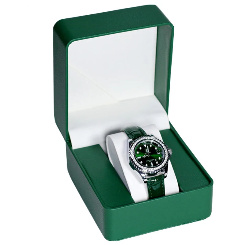 Watch Box with Pillow, PU Leather Single Watch Display Case and 6 or 12 Slot Organizer for Men