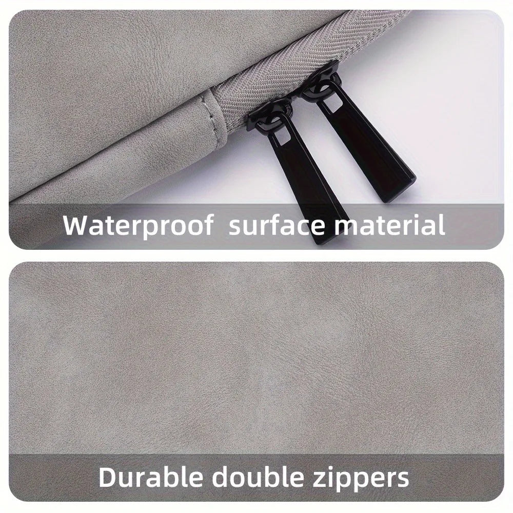 Laptop Sleeve Case 11, 13, 14, 15.6 Inch, PU Leather Slim Protective Pouch Bag for Laptops and Tablets